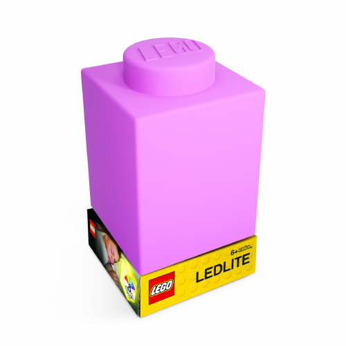 LEGO SILCONE LED NOĆNO SVJETLO ROZA NOĆNO SVJETLO