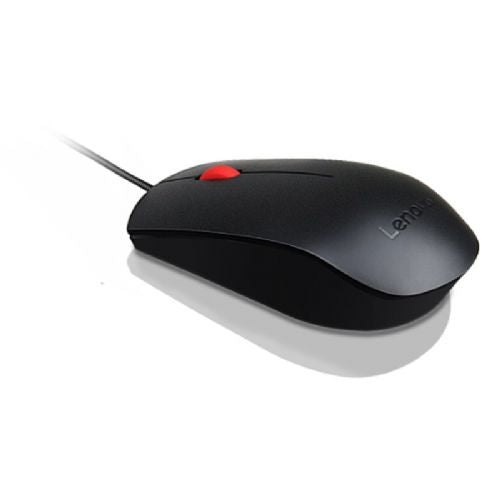 Mouse USB Lenovo Essential, ottico cablato, ambidestro, USB-A, nero