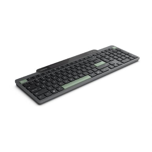 Tipkovnica Lenovo Samopolnilna Bluetooth 5.1 slovenskega tipa, črna, 109 tipk, ergonomična nastavitev, 3 leta garancije