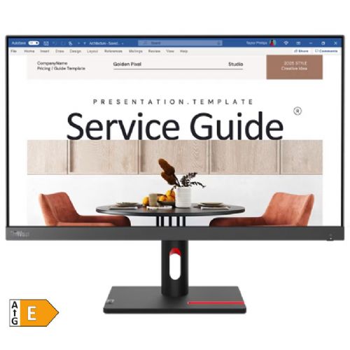 Monitor Lenovo ThinkVision S24i-30 60,45cm (24") FHD IPS 100Hz HDMI/VGA monitor