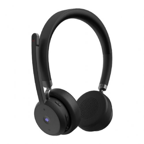 Slušalke Lenovo VoIP brezžične binauralne, Bluetooth 5.3, odpravljanje šumov, do 60 h avtonomije, hitro polnjenje