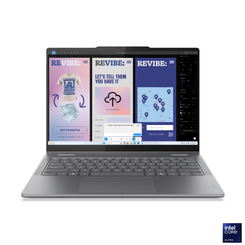 Prenosnik Lenovo Yoga 7 2-in-1 Intel Ultra 7-256V/16GB/SSD 1TB NVMe/35,56 cm (14") WUXGA OLED MT/UMA/Win11Home, Luna Grey (83JQ0025SC)