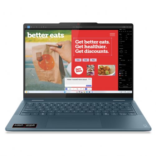 Prenosni računalnik Lenovo Yoga 7 2-v-1 Ryzen AI 5-340, 16GB RAM, 512GB SSD, 14" OLED WUXGA zaslon na dotik, DE, Windows 11 Home