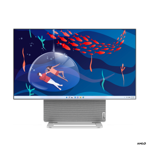 Računalnik AiO Lenovo Yoga 7 R7-8845HS/16GB/SSD 1TB NVMe/68,58 cm ( 27") QHD/UMA/Win11Home, Cloud Grey (F0HK0044SC)