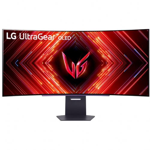 Monitor LG UltraGear 45GS95QX-B, 45" ukrivljen OLED, 240 Hz, QHD 3440x1440, 0,03 ms, HDR True Black 400, G-SYNC/FreeSync