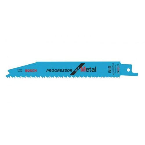 Bosch S 123 XF Progressor sabre saw blade, for metal, length 150 mm, progressive tooth pitch, 100 pieces