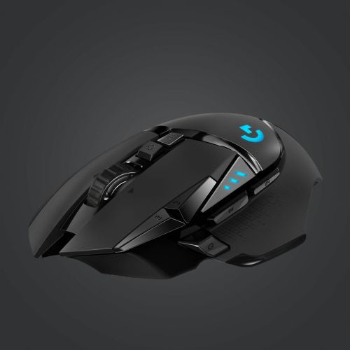 Miška Logitech G502 Lightspeed, brezžična, črna