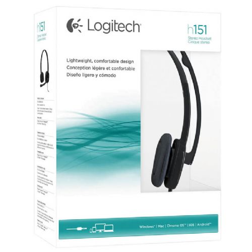 Naglavne slušalke z mikrofonom Logitech H151