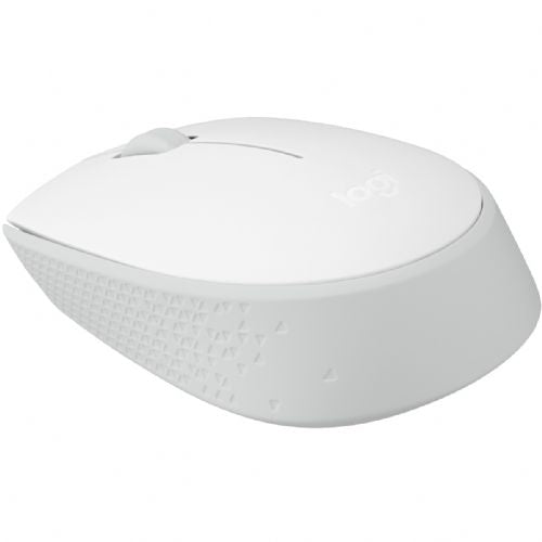 Miška Logitech M171 desni in levi optični 3 gumbi brezžični 2,4 GHz USB brezžični sprejemnik umazano bel