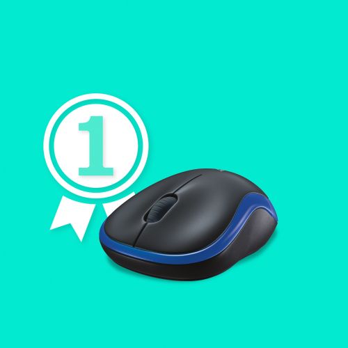 Miška Logitech M185 brezžična modra