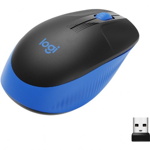 Miška Logitech M190 optična brezžična modro