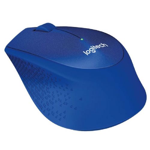 Brezžična optična miška Logitech M330 Silent Plus (modra)