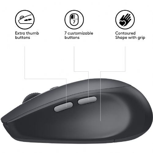Logitech M590 Maus, schwarz