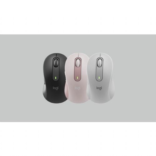Miška Logitech M650, brezžična, Bluetooth + USB-sprejemnik Logi Bolt, grafitna barva