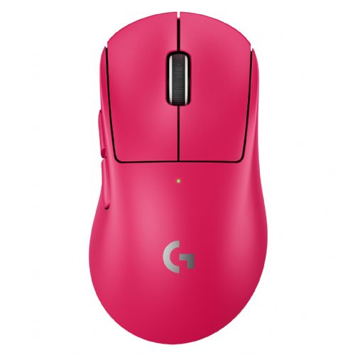 Miška Logitech PRO X SUPERLIGHT 2 DEX optična, brezžična, 44000 DPI, 60 g, polnilna, magenta