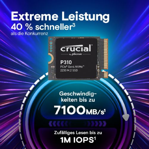 Vgradni SSD disk M.2 1TB Crucial P310 NVMe PCIe Gen4 2230