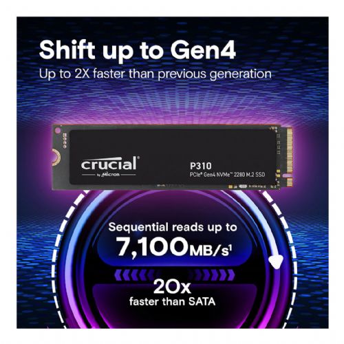 Crucial P310 M.2 2 TB NVMe PCIe Gen4 SSD