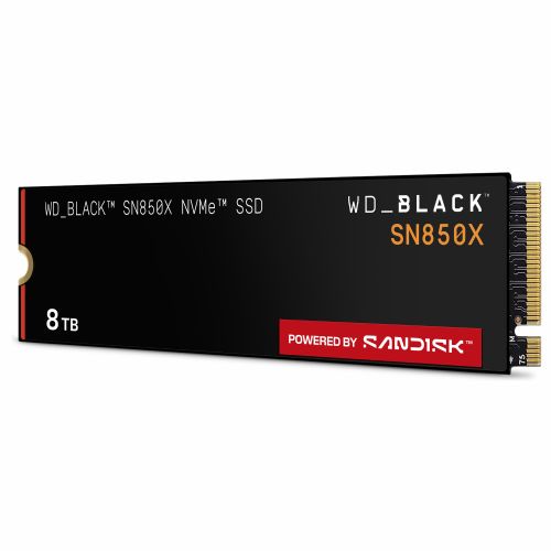 Vgradni SSD disk M.2 8TB WD Black SN850X NVMe PCIe 4.0 x 4 s hladilnikom