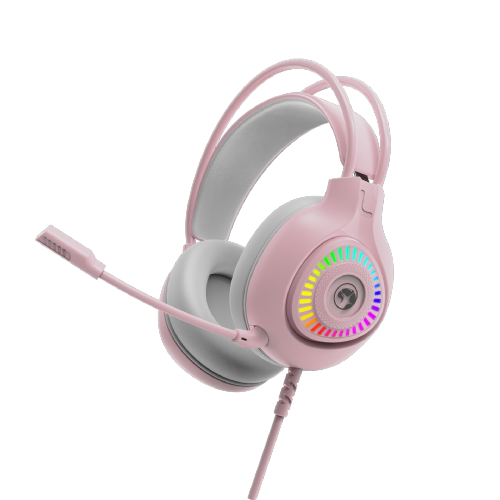 wired gaming headset RGB MARVO H8325 pink