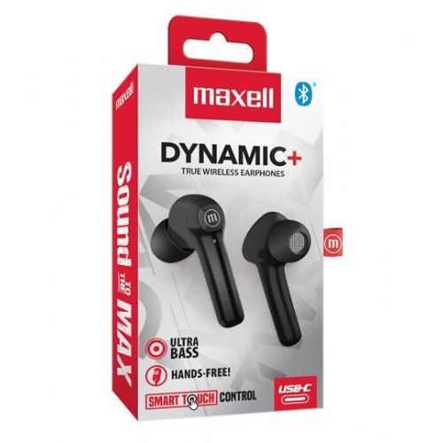Maxell Wireless Bluetooth Headphones Dynamic+ Black
