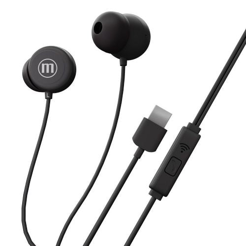 Maxell INBAXS headphones black USB-C connection