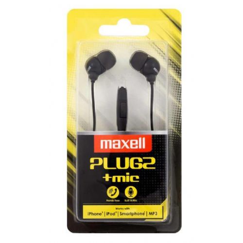 Maxell PLUGZ MIC Headphones black