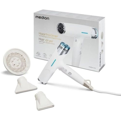 Asciugacapelli Medion LIFE HD2 MD19984 (bianco/turchese, 1500 W)