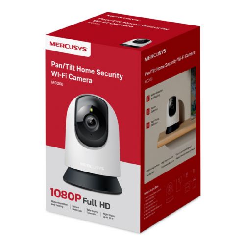 MERCUSYS MC200 2MP FHD 4mm možnost Pan/Tilt Wi-Fi notranja nadzorna kamera
