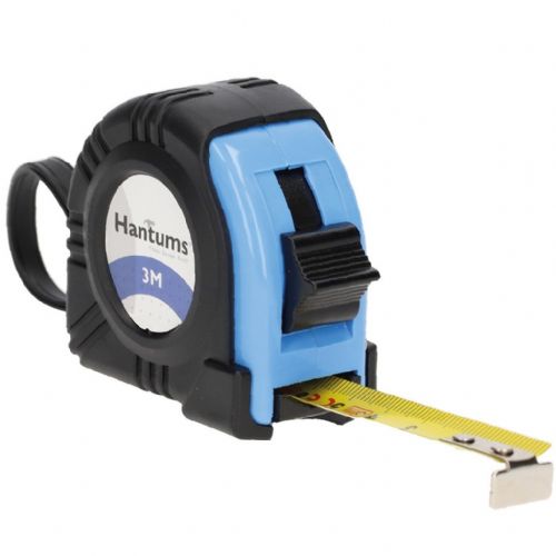 Tape measure GSC Fabriano, 3 m, magnetic end, rubberized housing, 16 mm, black and yellow
