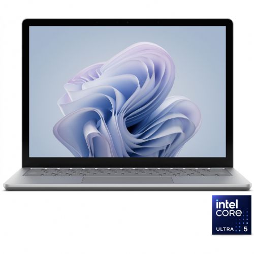 Prenosnik Microsoft Surface Laptop 6 Intel Ultra 5-135H/16GB/SSD 512GB NVMe/34,3 cm (13,5") 400niti touch/DE/Win11Pro, Platin