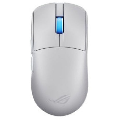 Miška Asus ROG Harpe II Ace brezžična/bela, optični senzor ROG AimPoint Pro, 42000 dpi, 8000 Hz, za levičarje in desničarje