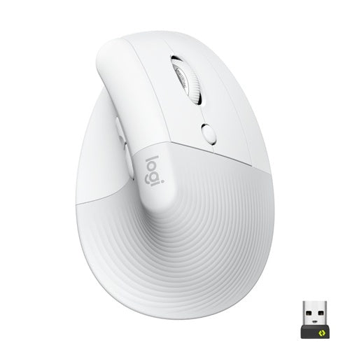 Miška Logitech Lift, Bluetooth, bela