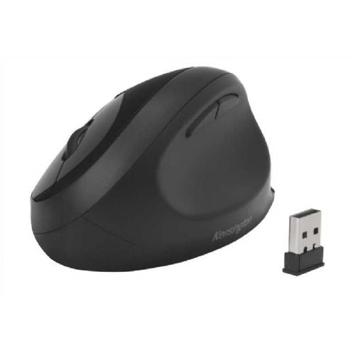 Miška Kensington Pro Fit Ergo 2,4 GHz USB/Bluetooth, 1600 dpi, 5 tipk, stikalo DPI, črna