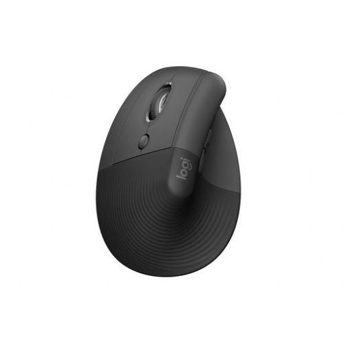 Logitech Lift Vertical Mouse, ergonomic, left-handed, Bluetooth, 4000 dpi, black/graphite