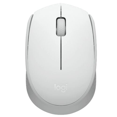 Miška Logitech M171 bela, brezžična 2,4 GHz, optična, 1000 dpi, za levičarje in desničarje