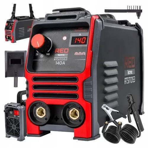 Welding machine Red Technic RTSIT0153 140A LCD IGBT, MMA, IP21S, 2.1 kg
