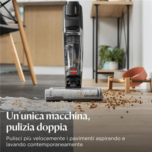 Mokro-suhi sesalnik Bissell CrossWave OmniForce Edge Pro 4000N črn, baterijski, za več vrst tal, 30 min delovanja, pralni filter, samočiščenje