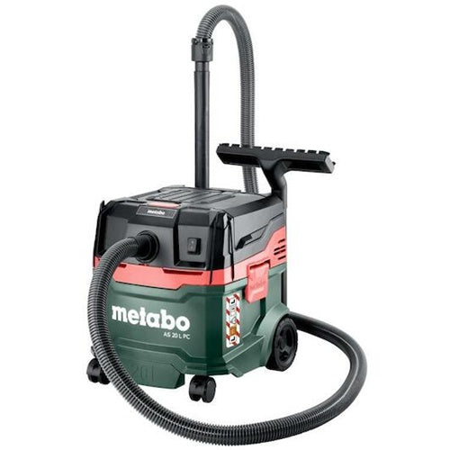 Metabo AS 20 L PC wet-dry vacuum cleaner 1200 W, 20 L, for dust class L, pleated filter, air flow 70 l/s