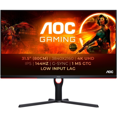 Monitor AOC AGON U32G3X/BK 80 cm (32-palčni), UltraHD/4K, IPS, 3840 x 2160, 16:9, 400 cd/m², 144Hz