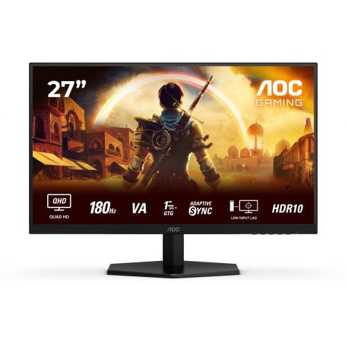 Monitor AOC Q27G42XNE (68,6 cm (27"), črna (mat), QHD, Fast-VA, Adaptive-Sync, HDR, 180Hz zaslon)