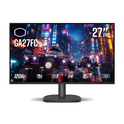 Monitor Cooler Master GA27FC (68,5 cm (27"), schwarz, FullHD, IPS, Adaptive-Sync, 120Hz Panel)