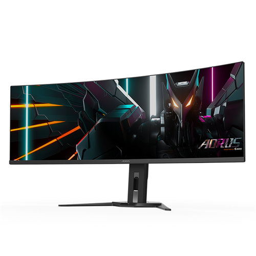 Monitor Gigabyte AORUS CO49DQ 124,4 cm (49"), DQHD, 5120 x 1440, 32:9, 250 cd/m²,144 Hz, USB-C, AMD Free-Sync Premium Pro