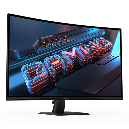 Monitor Gigabyte GS32QCA 80 cm (31,5 palcev), QHD, VA, ukrivljen, 2560 x 1440, 16:9, 250 cd/m², 180 Hz, HDMI, DP