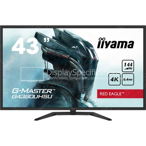 Monitor Iiyama G-Master G4380UHSU-B2 Red Eagle (108 cm (42,5"), črn, 4K UHD, VA, Adaptive-Sync, USB-HUB, HDR, 144Hz zaslon)