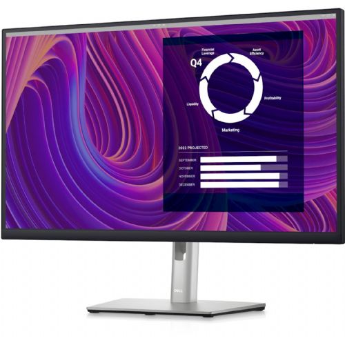 Monitor Dell P2723D, 68,58 cm (27"), 2560 x 1440 (WQHD), IPS, 5 ms, 60 Hz, 350 cd/m2, HDMI, USB, DisplayPort, črna/srebrna (210-BDDX)