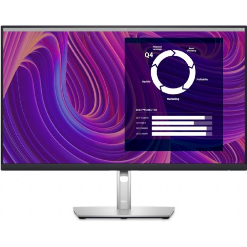 Monitor Dell P2723D, 68,58 cm (27"), 2560 x 1440 (WQHD), IPS, 5 ms, 60 Hz, 350 cd/m2, HDMI, USB, DisplayPort, črna/srebrna (210-BDDX)