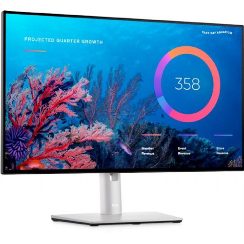 Monitor Dell UltraSharp U2424HE, 60,45 cm (23,8"), 1920 x 1080 (FHD), IPS, 250 cd/m2, 5 ms, 16 : 9, USB-C (90 W), HDMI, DP, RJ-45, siva