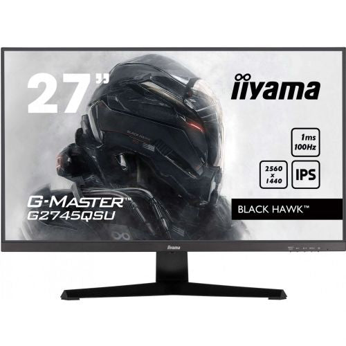 Monitor Iiyama G2745QSU-B2, 68,5 cm (27"), 2560 x 1440 QHD, 16:9, IPS, 300 cd/m2, 1ms, črna