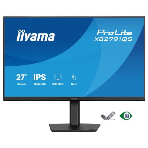 Monitor Iiyama ProLite XB2791QS-B1 27", QHD, IPS, HDMI/DP, zvočniki, nastavljiva višina