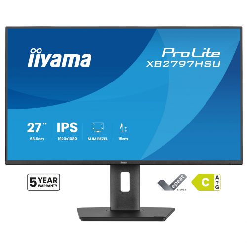 Monitor Iiyama ProLite XB2797HSU-B1 27", IPS, FullHD, 120Hz, HDMI/DP/USB, nastavljivo stojalo